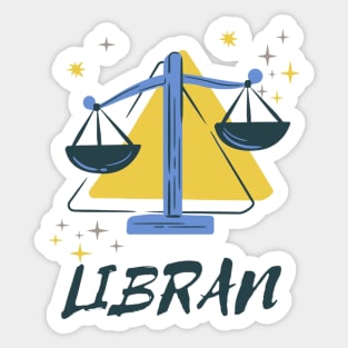 Libran - Zodian Sign Sticker